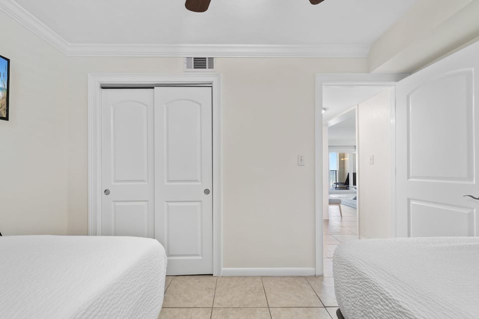 Guest bathroom just outside bedroom.