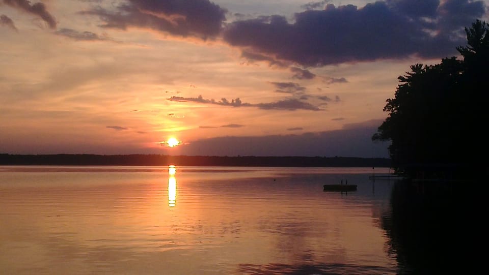 A beautiful sunset from the dock.