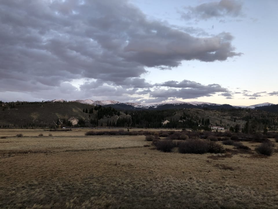 Huge meadow/cross country ski area off back patio (moose hangout in springtime)