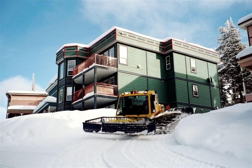 Grooming to your door! This is ski in/ski out.