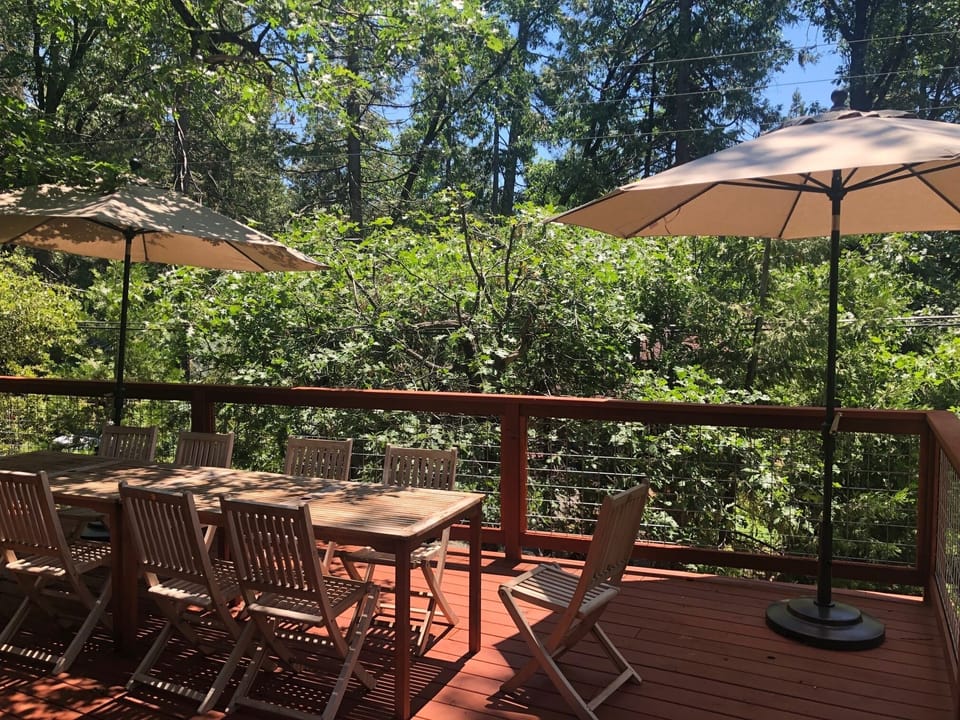 relax on the new deck.