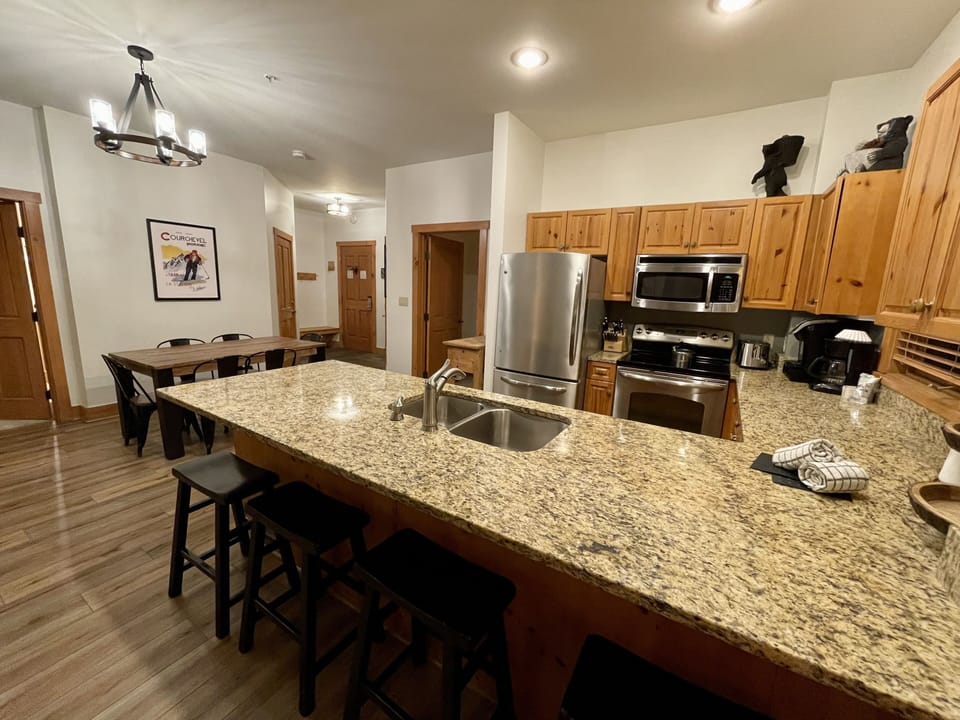 Fully, and we mean FULLY stocked kitchen! 