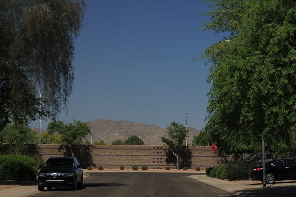 This view is at the end of our street! White Tank Mountains