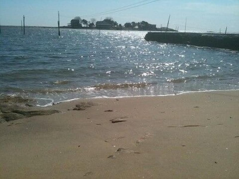 A protected sandy beach to enjoy swimming & other beach activities