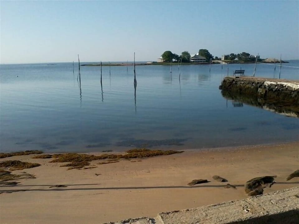 Calm, clear waters.