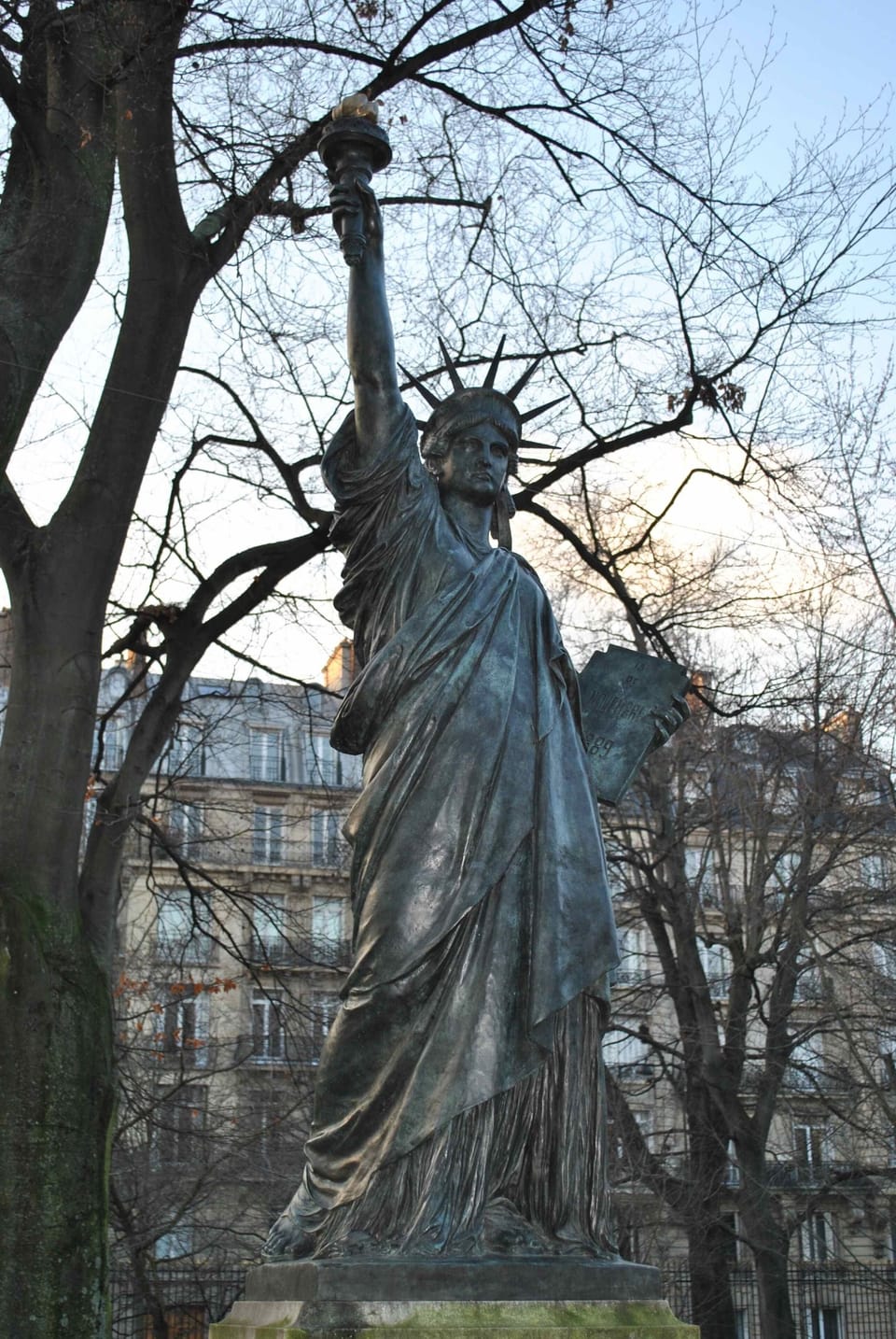 A copy proudly stands 5 minutes from our apartment.
