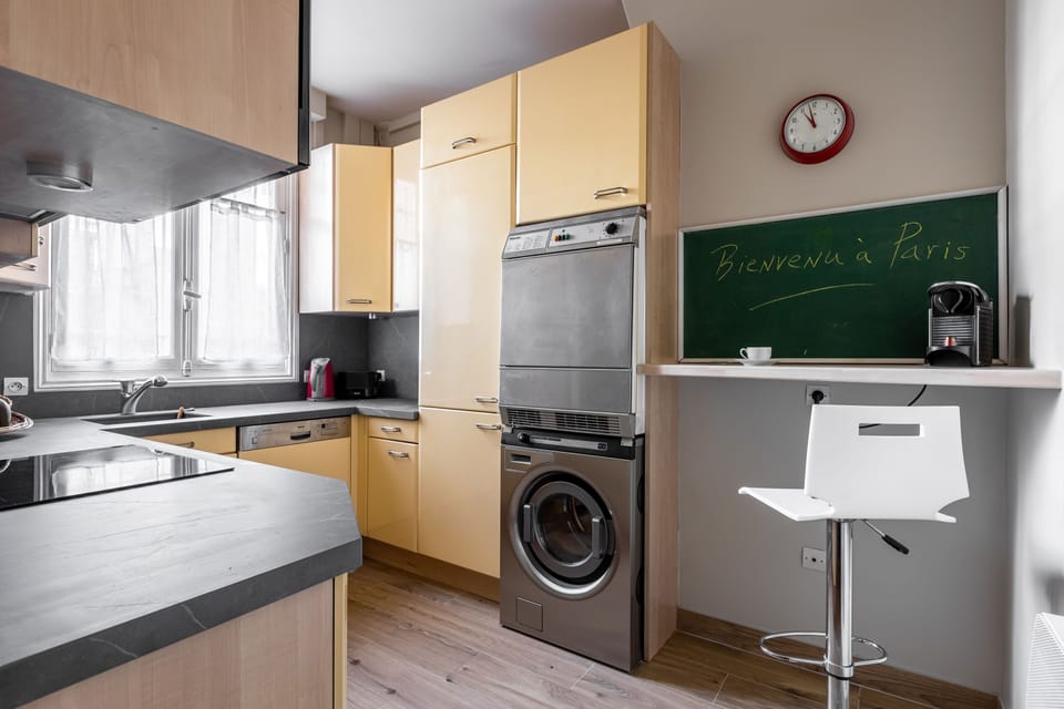 Professional washer and dryer.