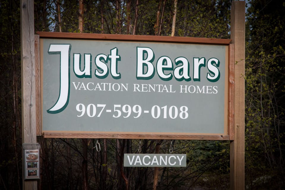 Look for the Just Bears sign on the road.