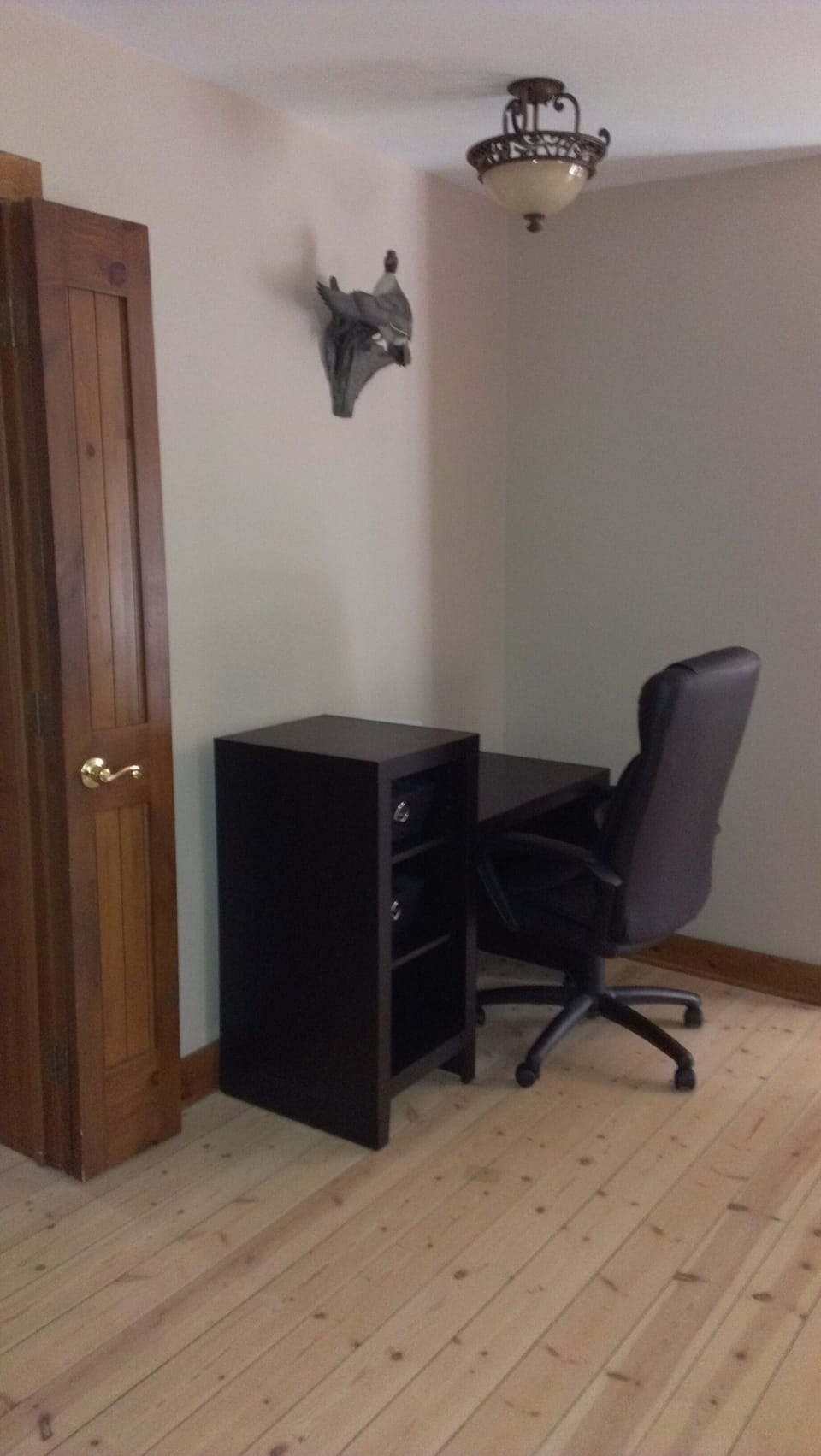 Office space for work and charging all devices.