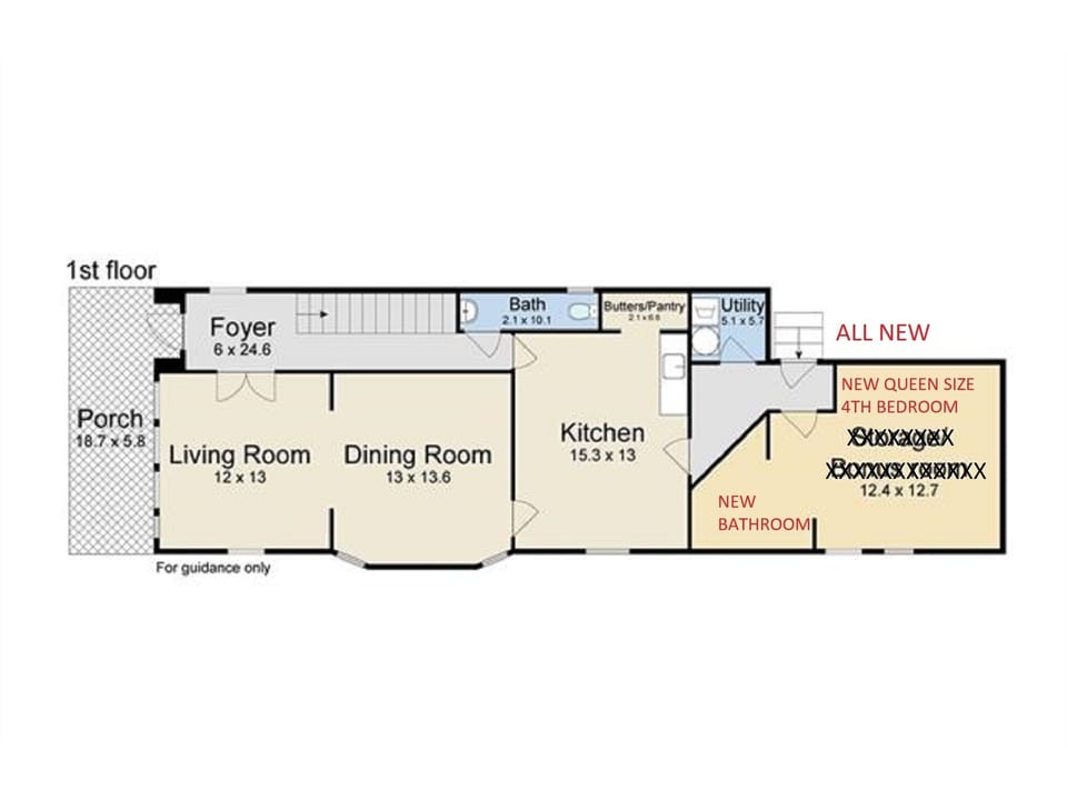BEDROOM ADDED 1ST FLOOR