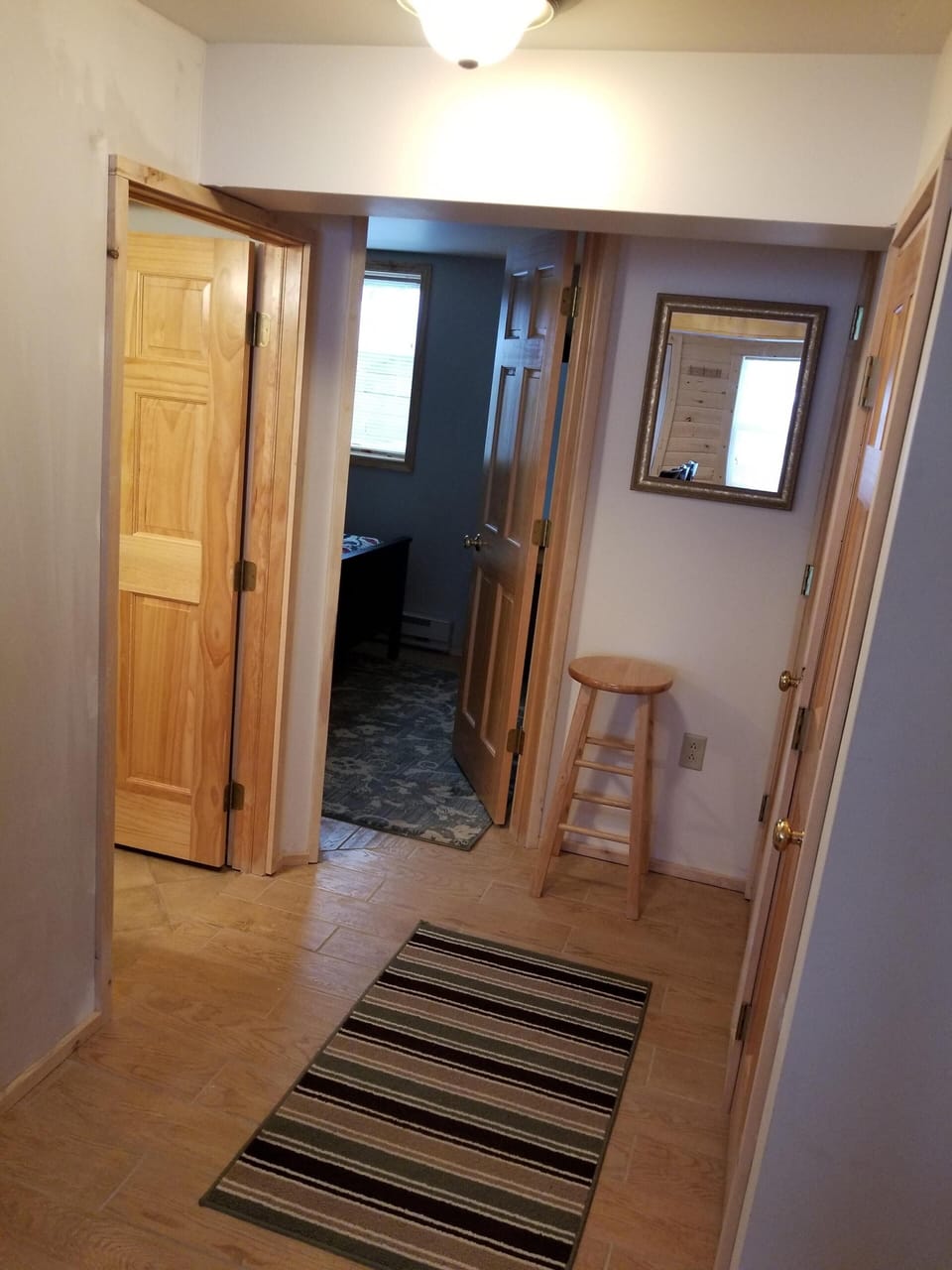 Interior shot near bathroom and bedroom