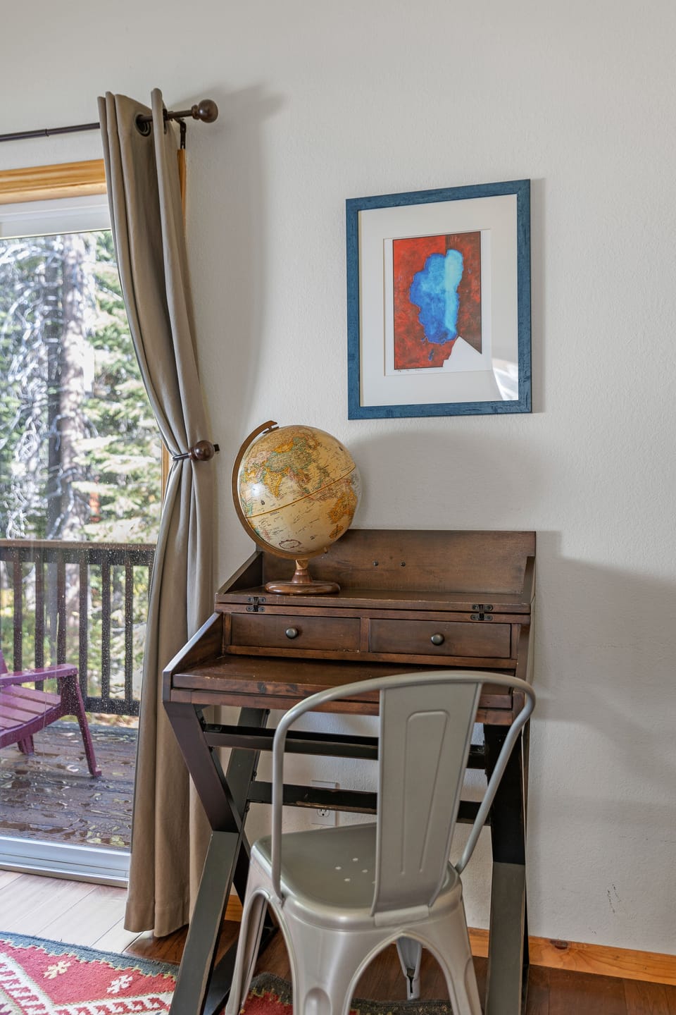 Small desk in the primary bedroom if you need to work remotely