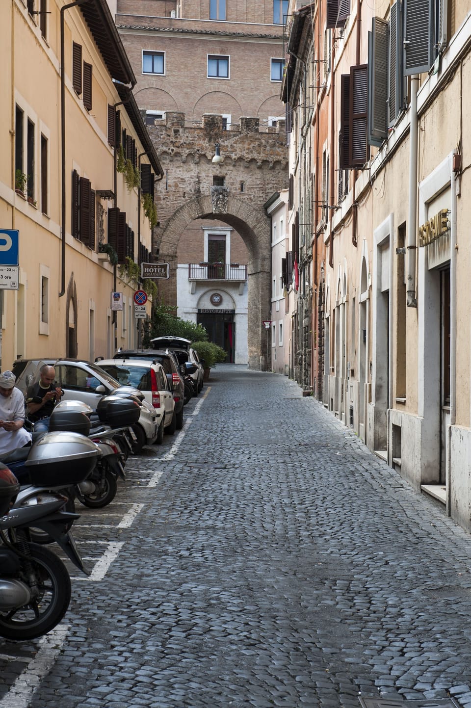 via Plauto towards Vatican Walls