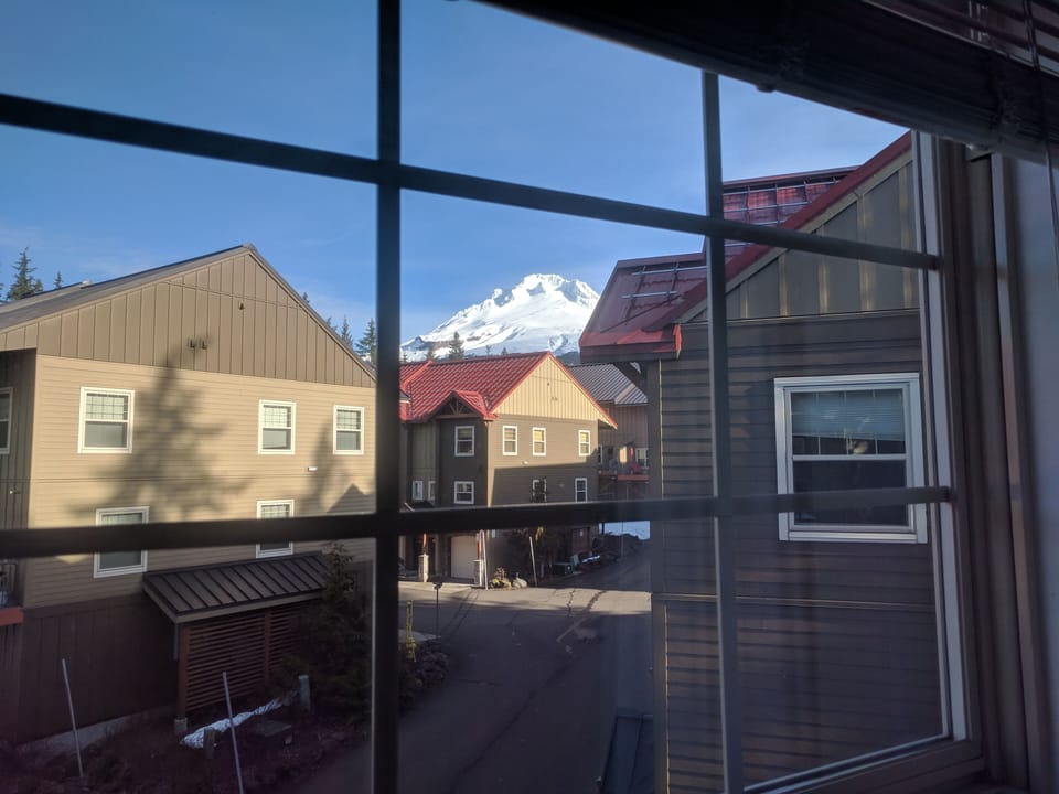 View of Mt Hood from second bedroom (and kitchen)