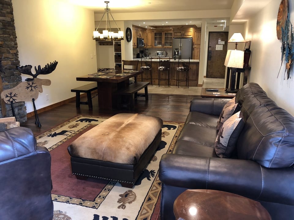 Living room with pull-out sleeper sofa