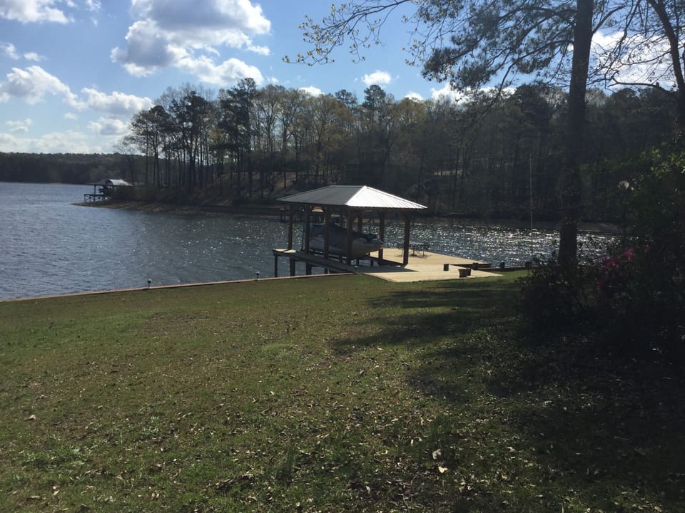 View of dock from house. 
