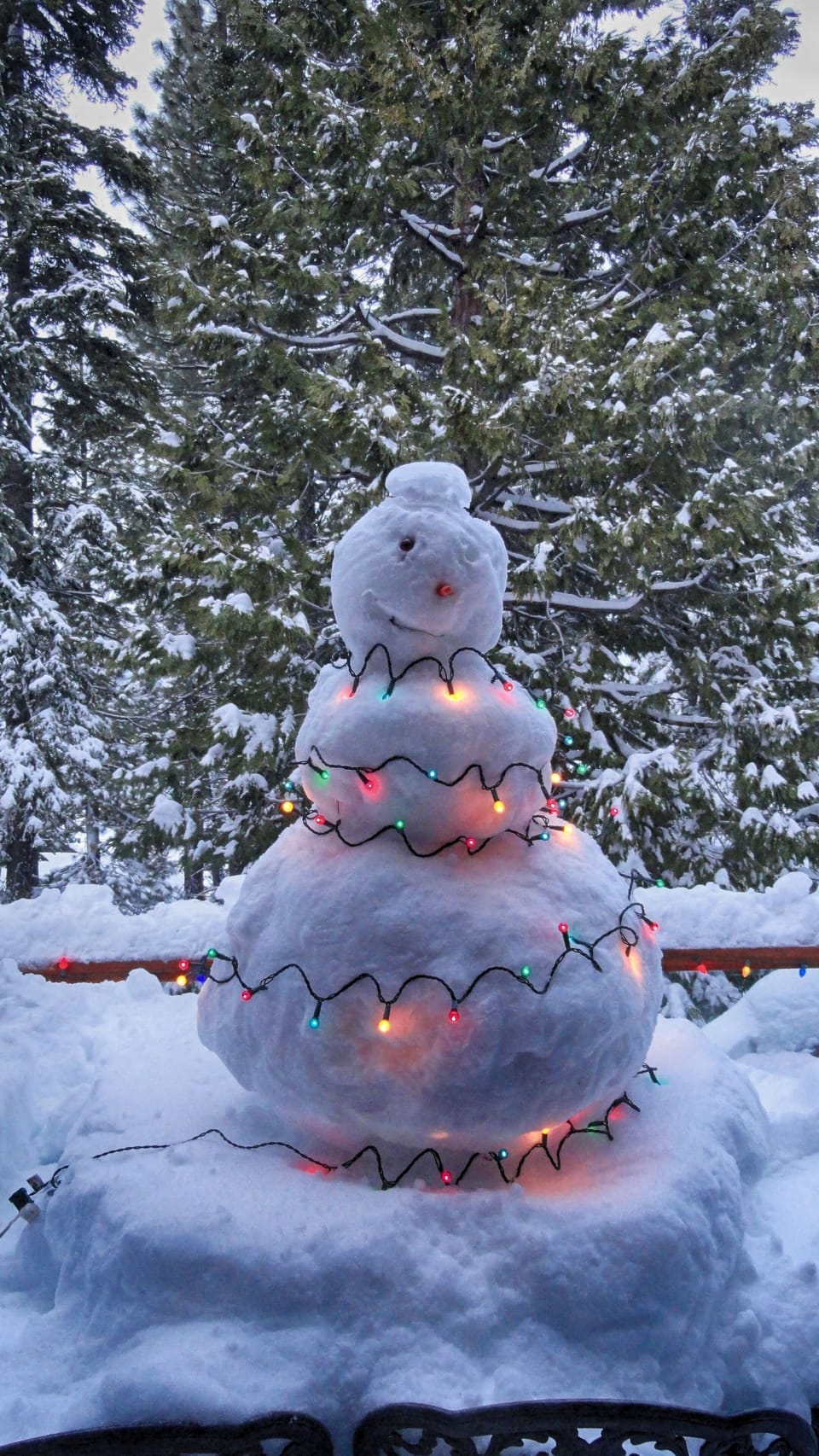 Deck snowman!!