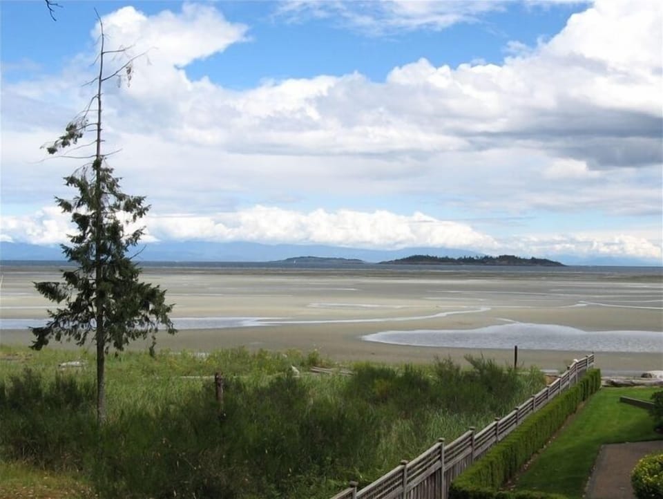 A view of Rathtrevor Beach and Park from our main floor deck!