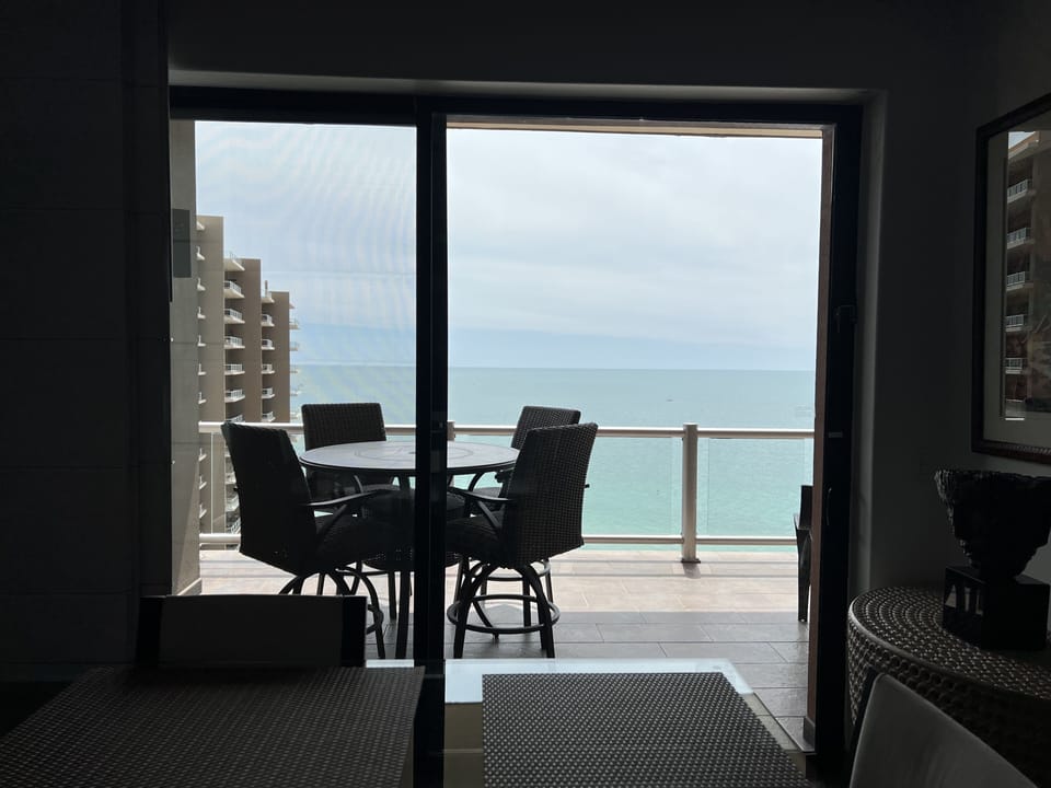 Relax and have meals and drinks on the patio.