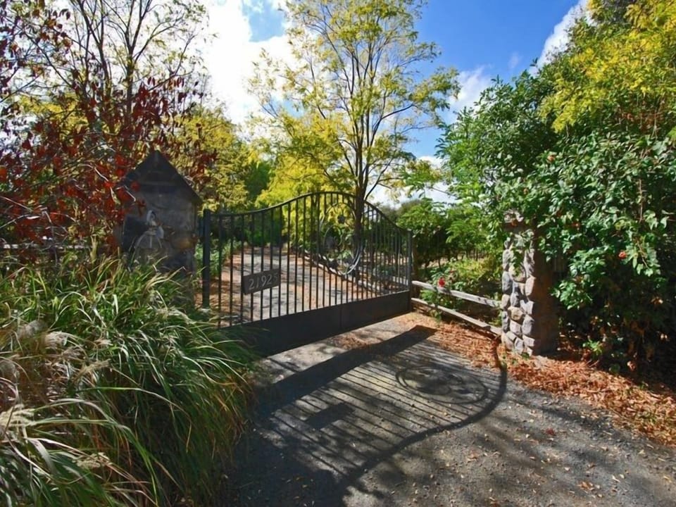 Private entry gate to property.