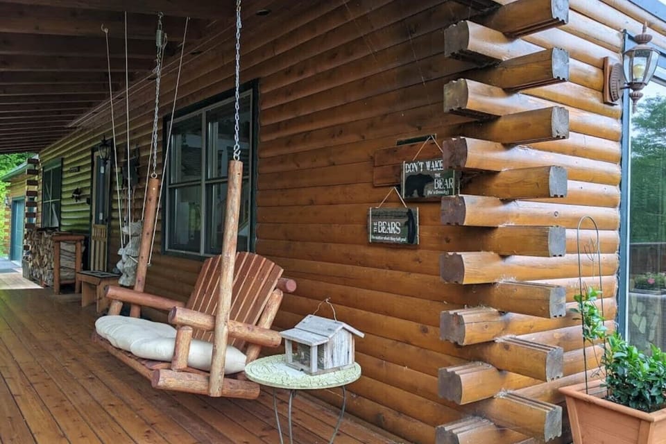 Come sit down on our swing