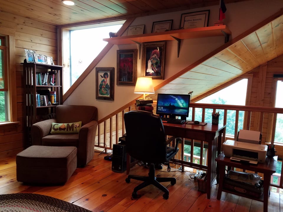 Office off of the master bedroom suite