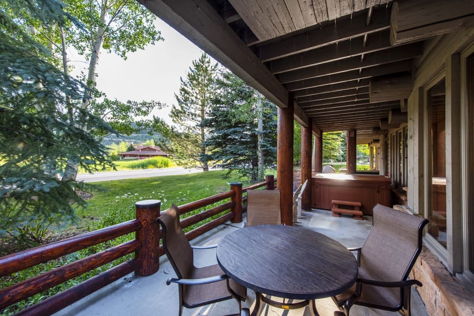 Patio table for summer outdoor dining