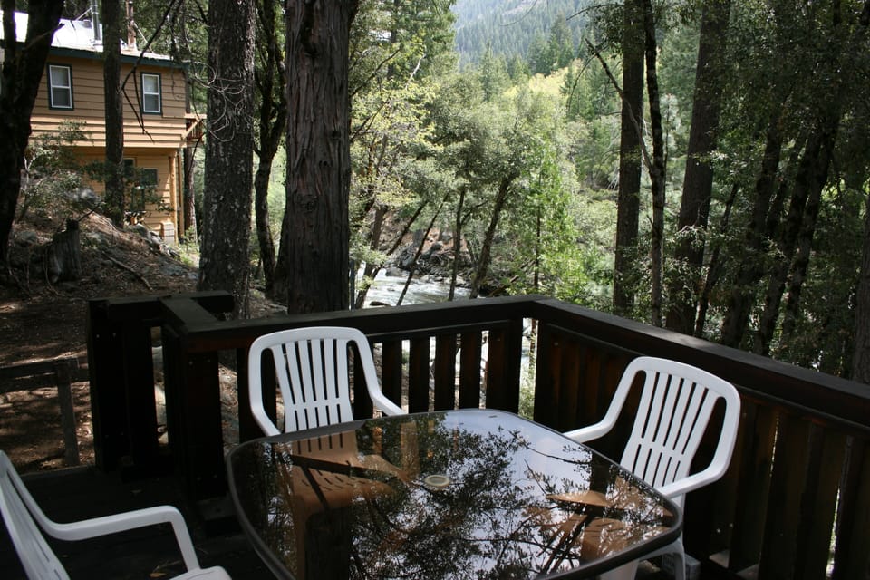 View of the Yuba river and the Tahoe National Forrest from back deck