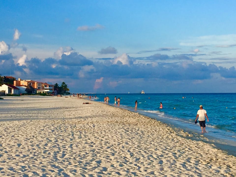 Our beach in Playacar- no vendors, no crowds, no vendors & no rocks!