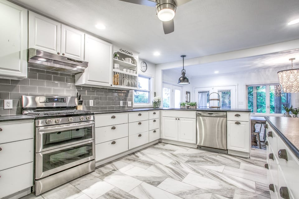 The kitchen is fully stocked with everything you will need during your stay.