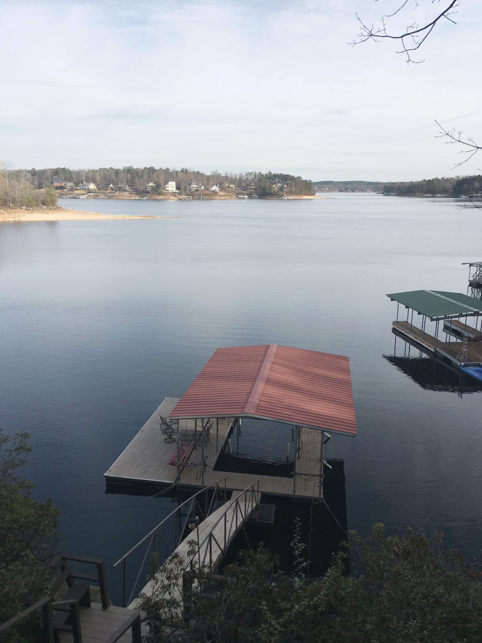 Even in the winter we have beautiful views of the water