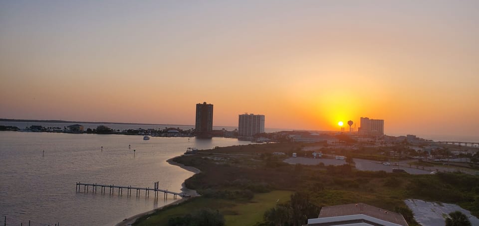 sunrise over Pensacola Beach