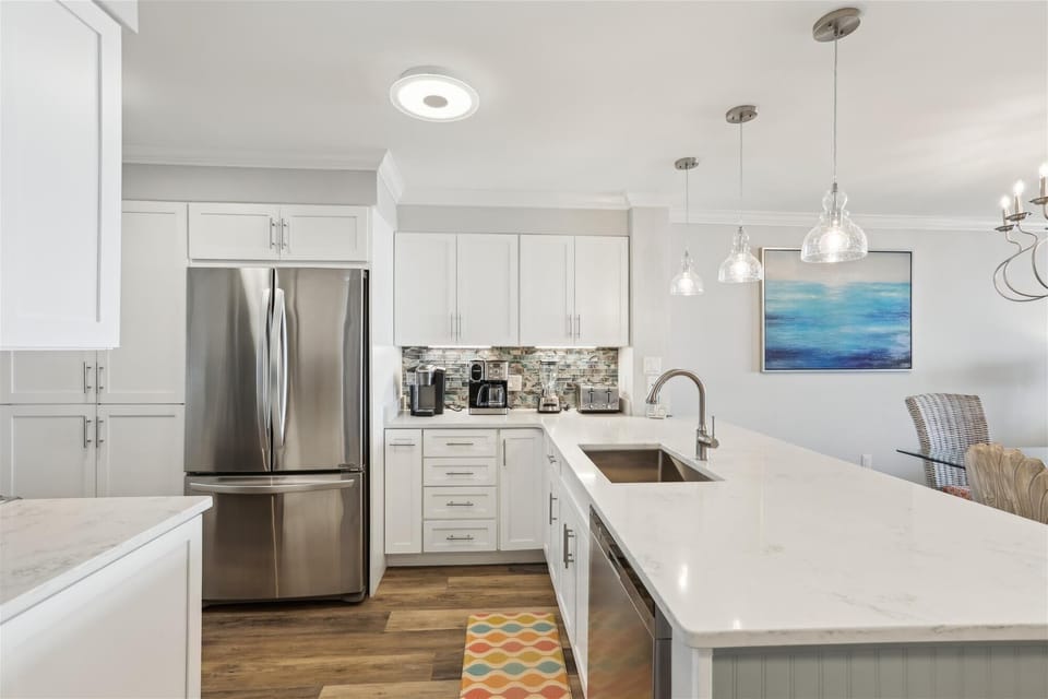 Kitchen with Stainless Steel Appliances at 2403 Island Club