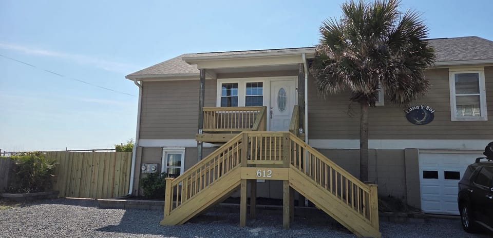 Front of home. Entrance.
