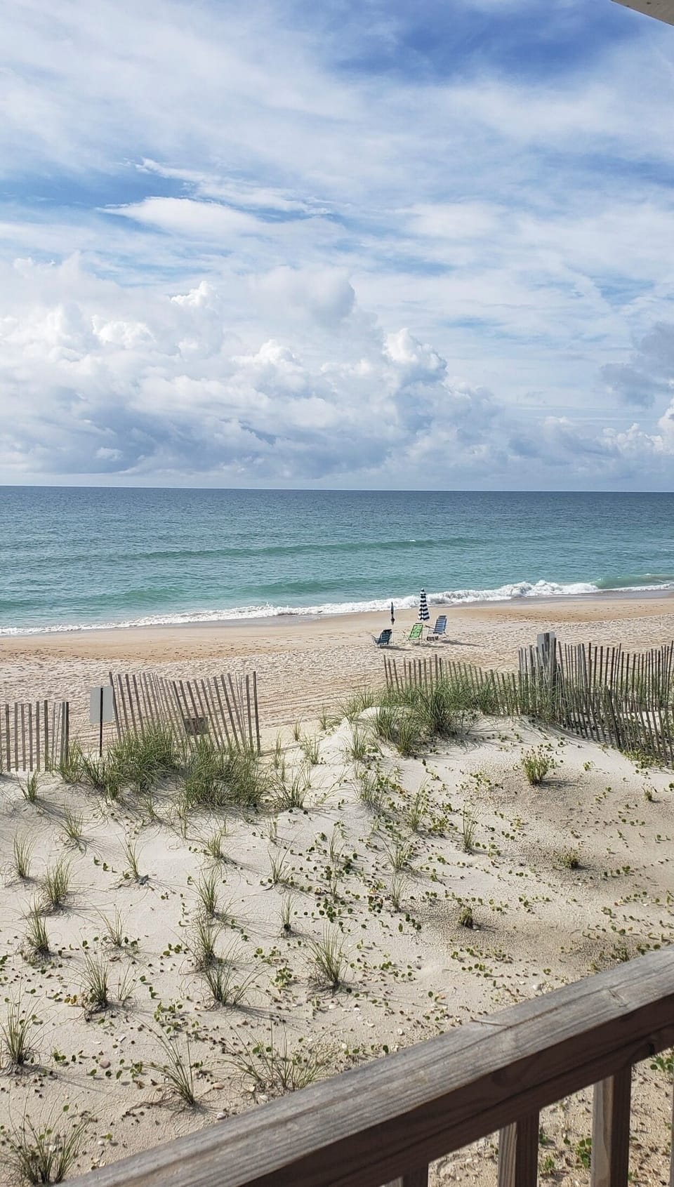 beach right off the deck