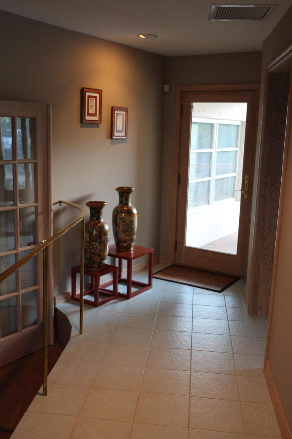 Passageway to the private deck