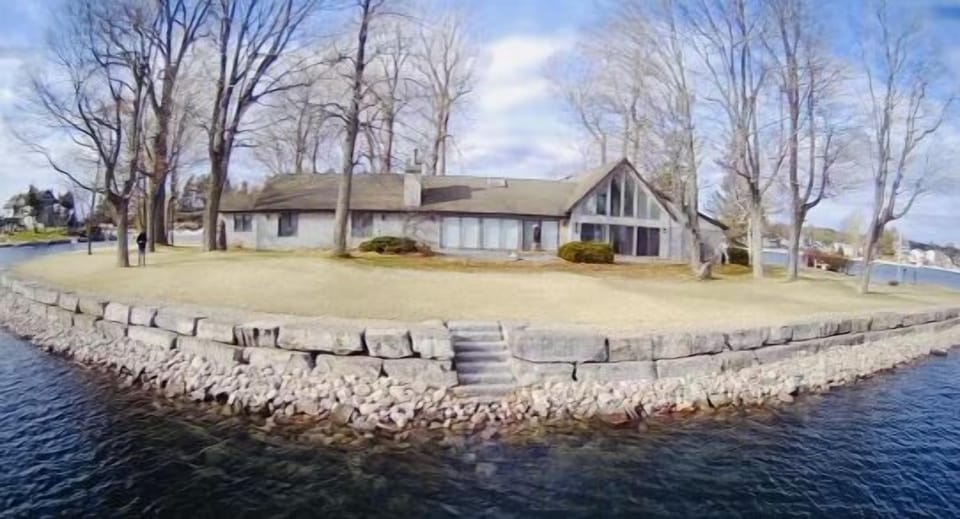 New sea wall.