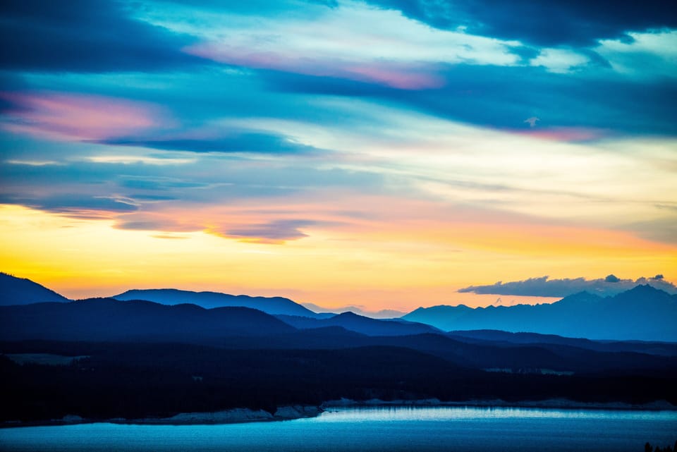 Another stunning sunset from The Montana Cabin