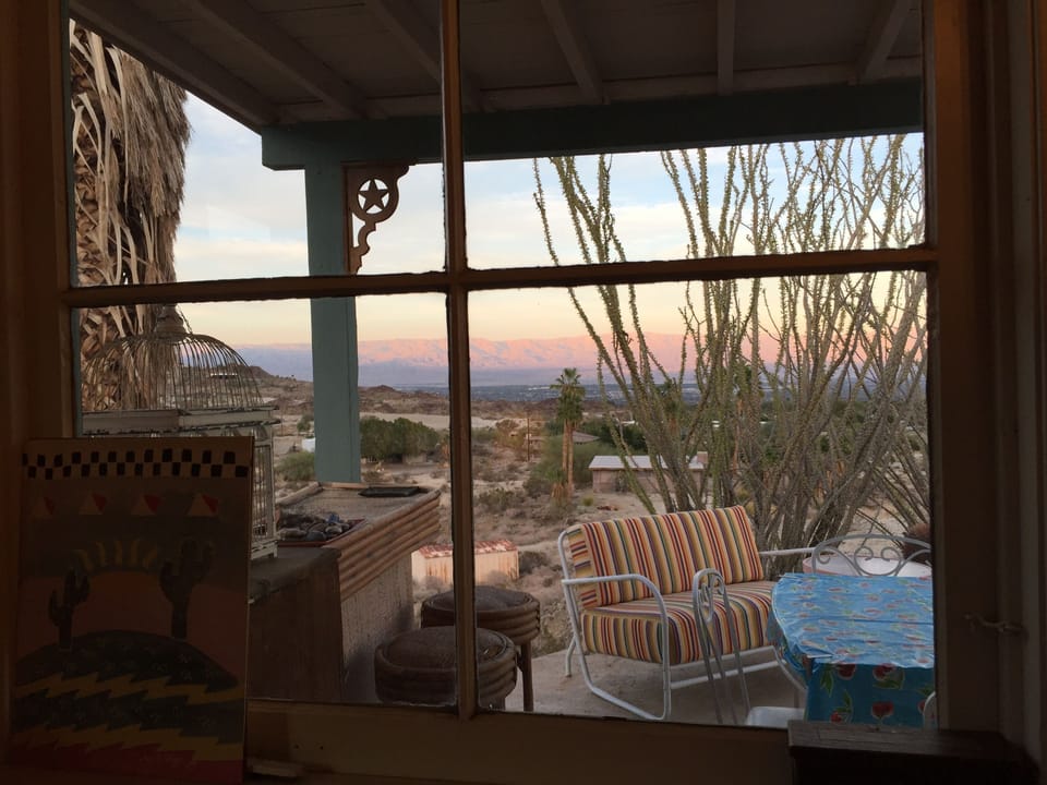 Partial View of Valley & Mountains from Living Room 
