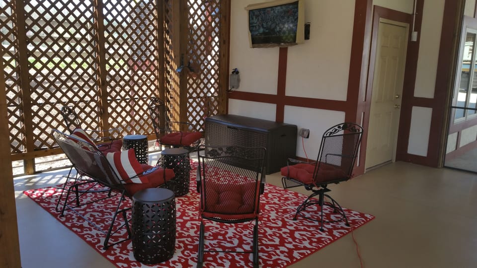 Watch TV or Netflix movies by the river