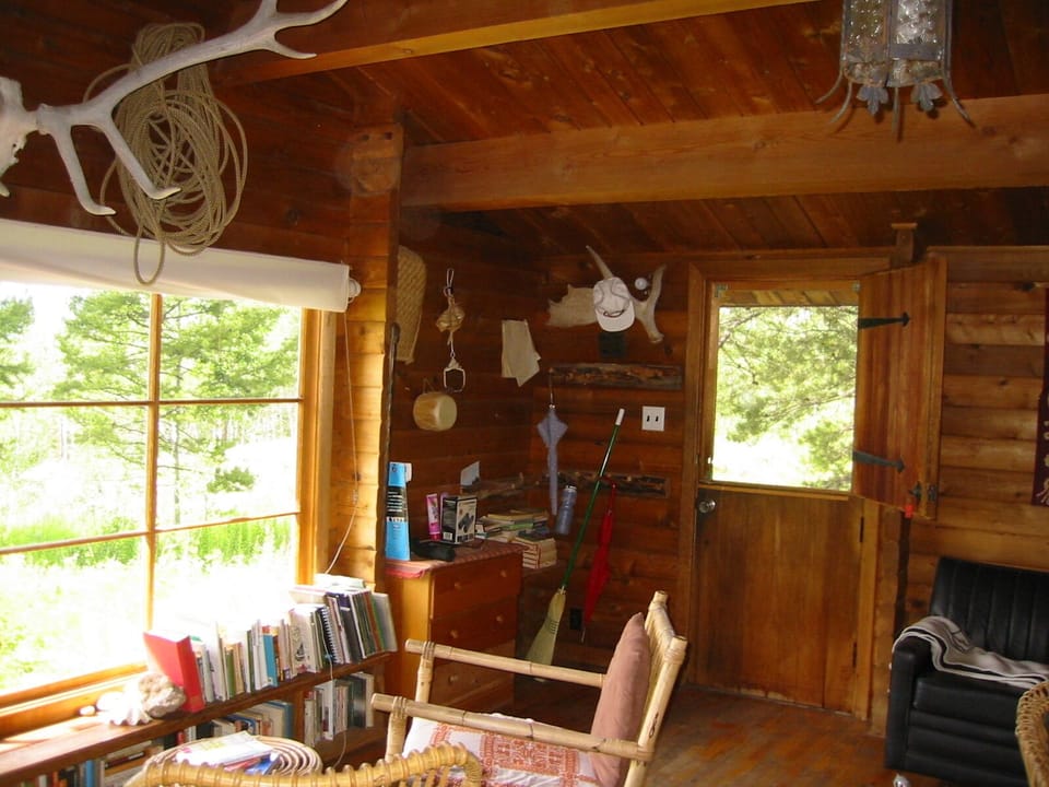 Living room, front door