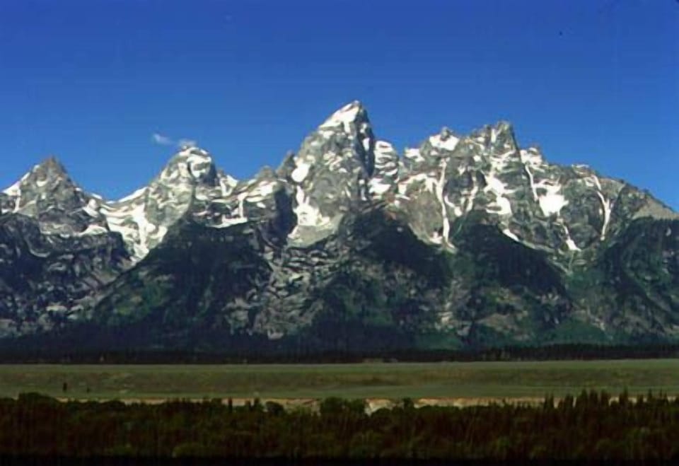 View of the Teton Range from near the picnic table. (Photo by Daryl Gibson)