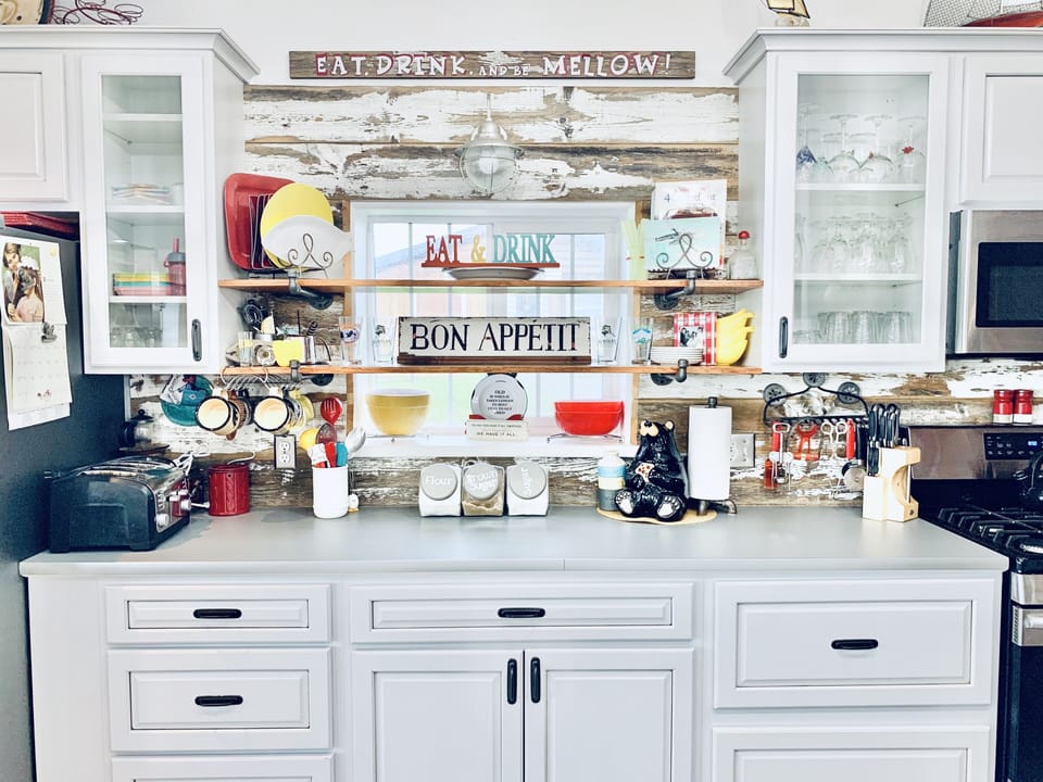 Fully stocked kitchen
