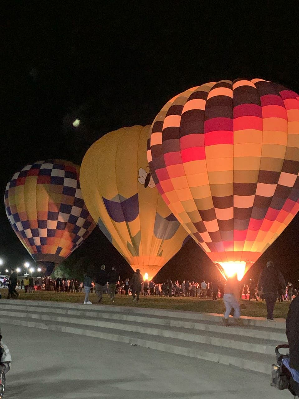 Winter hot air Balloon fun