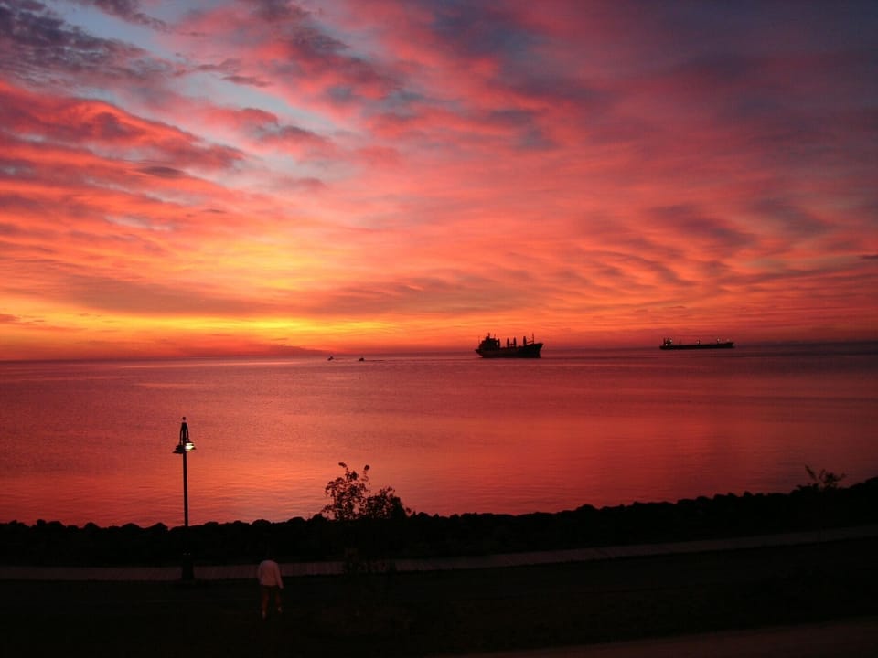 Sunrise over Duluth harbor!