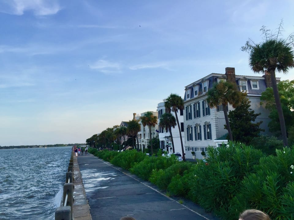 The Battery at Charleston Harbor 