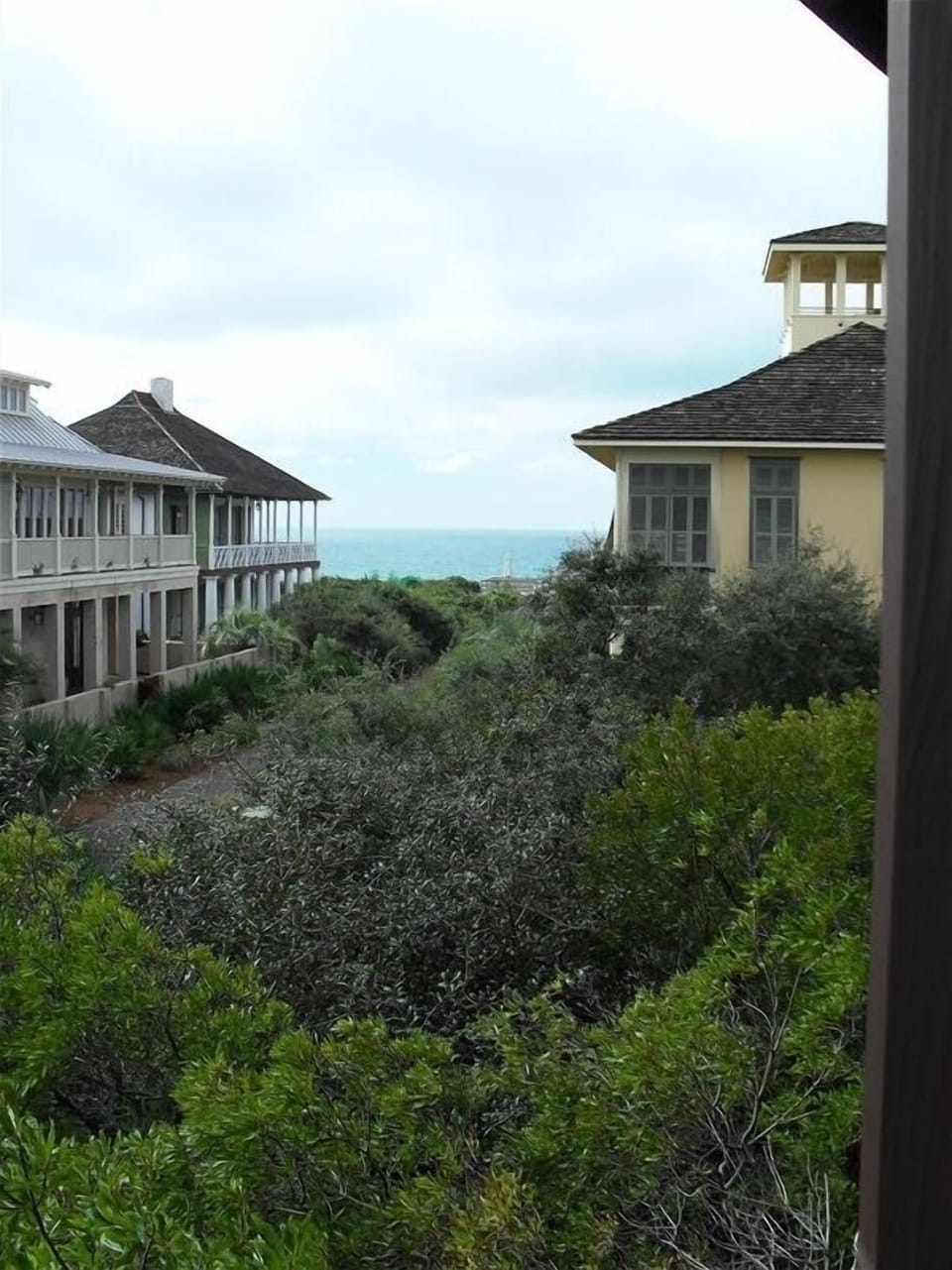 View from the large balcony on the second floor.