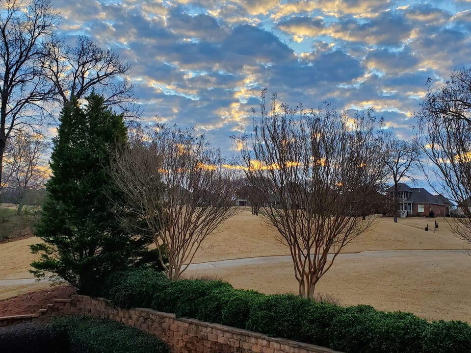 View from Kitchen Balcony (in Winter)