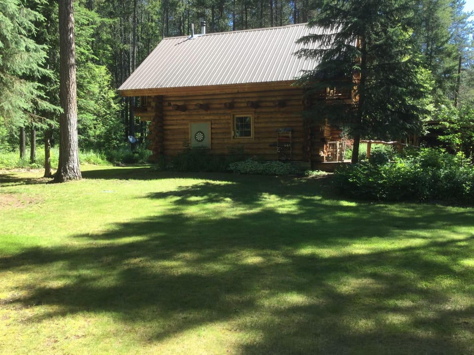 Yard and side view of Cabin