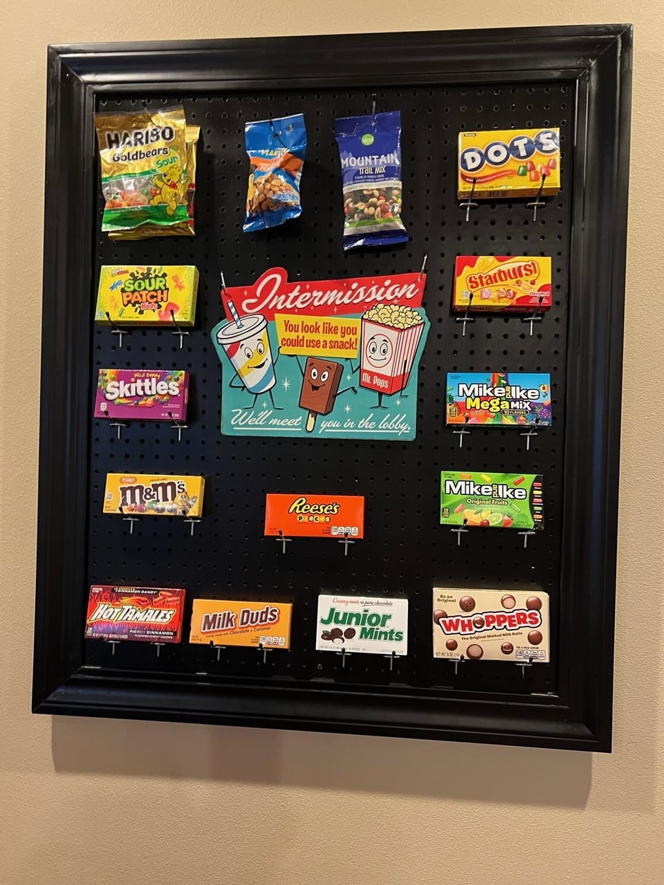 The Candy Wall of theater snacks